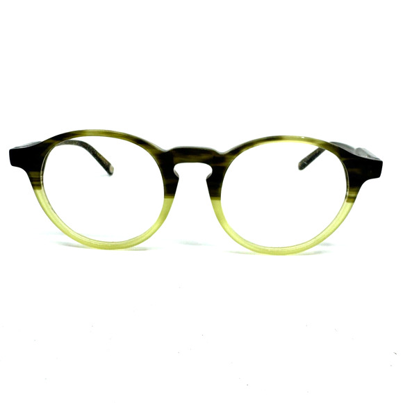 ClassicEyeglasses Frames C3L Black Tortoise Green Round 48-22-140 H9534 - Picture 1 of 9